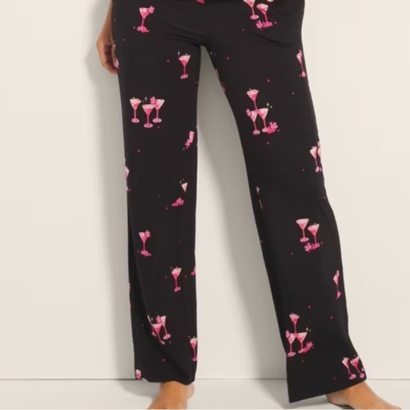 Soma Pink & Black XL Cool Nights Pajamas - Picture 3 of 3